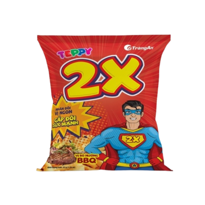 BÁNH SNACK TEPPY 2X BÒ NƯỚNG BBQ 35G